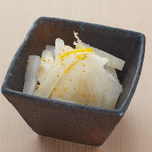 Daikon radish and yuzu