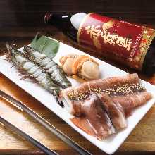 Assorted seafood
