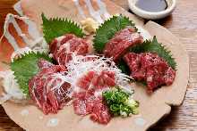 Assorted edible horse meat, 5 kinds