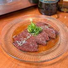 Edible raw liver