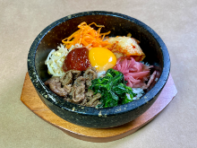 Stone grilled bibimbap