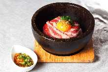 Stone grilled bibimbap