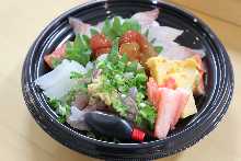 Seafood rice bowl