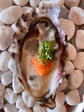 Raw oysters served with grated daikon radish and ponzu