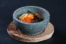 Stone grilled bibimbap