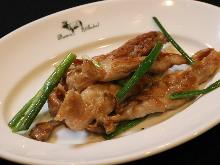 Seseri (chicken neck meat) with ponzu