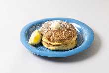 GH Ricotta Cheese Pancakes /Whipped Butter and Maple Syrup