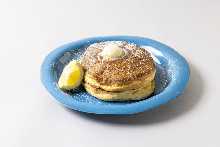 GH Ricotta Cheese Pancakes / Whipped Butter and Maple Syrup