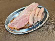 Assorted wiener and bacon