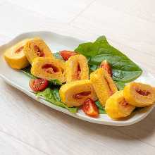 Omelet of spicy cod roe