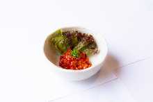 Chanja (Korean spicy marinated cod innards) Chanja (Korean spicy marinated cod innards)