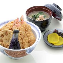 お昼天丼