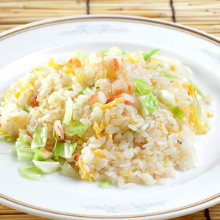 蟹餡かけ炒飯