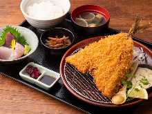アジフライ定食