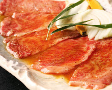 松阪牛カルビロース盛り合せ