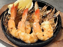 エビの鉄板焼き