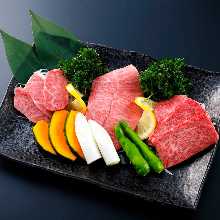 和牛肉盛り合わせ