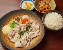 房総豚のしゃぶしゃぶ定食