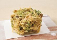 天草産芝海老とごぼうのかき揚げ　9月～11日　950円（税込）