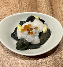 揚げ茄子のとろろ掛け