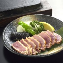 黒さつま鶏の溶岩焼き
