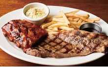 BBQリブ＆サーロインステーキ(8oz)