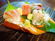 本日のお造り3点盛