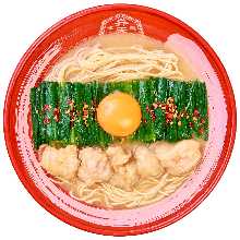 博多極み牛もつとんこつ　もつニラ玉ラーメン