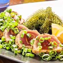★マグロのタタキにんにくシークヮーサー醤油★