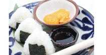 雲丹と卵黄の漬け握り飯