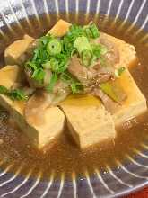 黒豚と豆腐の炒め