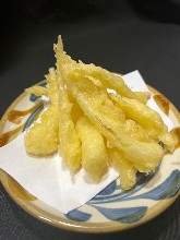 島らっきょうの天ぷら