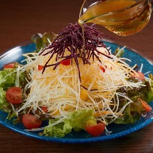青パパイヤと島にんじんのしりしりサラダ