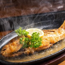 魚の鉄板焼き