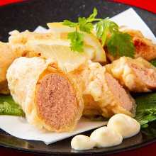 明太子の天ぷら(4,000円食べ放題対象メニュー)