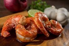 【Additional menu：＋1,800yen】Jumbo Garlic Shrimp