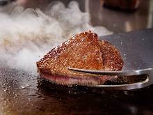 選べる和牛鉄板焼き　フォアグラソテーを添えて