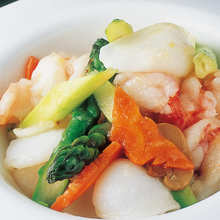 季節野菜のニンニク炒め