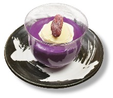 自家製紫芋のしっとりムース