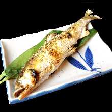 ニジマス 炭火焼き　塩焼き/ローズマリー焼き