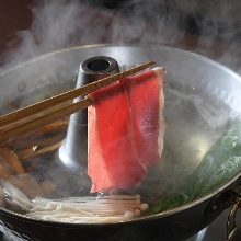 特選桜肉のしゃぶしゃぶ＆お野菜盛り合わせ