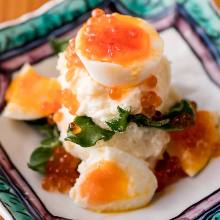 ポテトサラダ　卵のせ