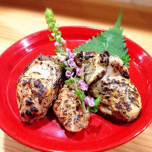 牡蠣の西京味噌漬け炙り焼き