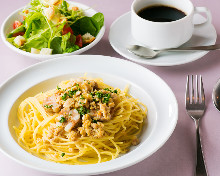 春キャベツとシラスのパスタ