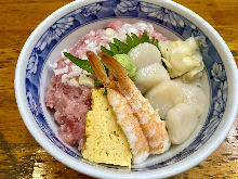 ネギトロほたて丼