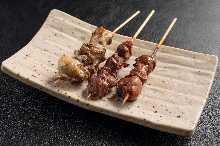 焼き鳥盛り合わせ3種
