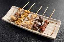 焼き鳥盛り合わせ5種