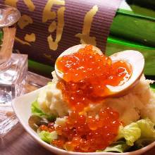 ポテトサラダ　卵のせ