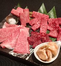 和牛肉盛り合わせ