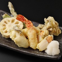 天ぷら盛り合わせ6種